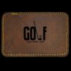 Faux Leather Engravable Patch - Round-Corner Rectangular Thumbnail