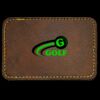 Faux Leather Engravable Patch - Round-Corner Rectangular Thumbnail