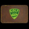 Faux Leather Engravable Patch - Round-Corner Rectangular Thumbnail