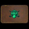 Faux Leather Engravable Patch - Round-Corner Rectangular Thumbnail