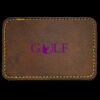 Faux Leather Engravable Patch - Round-Corner Rectangular Thumbnail