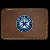 Faux Leather Engravable Patch - Round-Corner Rectangular Thumbnail