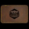 Faux Leather Engravable Patch - Round-Corner Rectangular Thumbnail