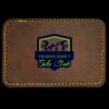 Faux Leather Engravable Patch - Round-Corner Rectangular Thumbnail