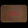 Faux Leather Engravable Patch - Round-Corner Rectangular Thumbnail