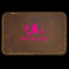 Faux Leather Engravable Patch - Round-Corner Rectangular Thumbnail