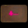 Faux Leather Engravable Patch - Round-Corner Rectangular Thumbnail