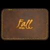 Faux Leather Engravable Patch - Round-Corner Rectangular Thumbnail