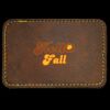 Faux Leather Engravable Patch - Round-Corner Rectangular Thumbnail