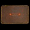 Faux Leather Engravable Patch - Round-Corner Rectangular Thumbnail