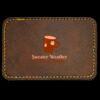 Faux Leather Engravable Patch - Round-Corner Rectangular Thumbnail
