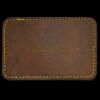 Faux Leather Engravable Patch - Round-Corner Rectangular Thumbnail