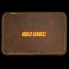 Faux Leather Engravable Patch - Round-Corner Rectangular Thumbnail