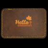 Faux Leather Engravable Patch - Round-Corner Rectangular Thumbnail