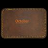 Faux Leather Engravable Patch - Round-Corner Rectangular Thumbnail