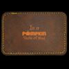 Faux Leather Engravable Patch - Round-Corner Rectangular Thumbnail