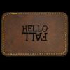 Faux Leather Engravable Patch - Round-Corner Rectangular Thumbnail