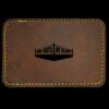 Faux Leather Engravable Patch - Round-Corner Rectangular Thumbnail