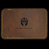 Faux Leather Engravable Patch - Round-Corner Rectangular Thumbnail