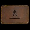 Faux Leather Engravable Patch - Round-Corner Rectangular Thumbnail