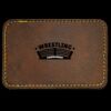 Faux Leather Engravable Patch - Round-Corner Rectangular Thumbnail