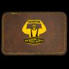 Faux Leather Engravable Patch - Round-Corner Rectangular Thumbnail