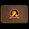 Faux Leather Engravable Patch - Round-Corner Rectangular Thumbnail