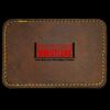 Faux Leather Engravable Patch - Round-Corner Rectangular Thumbnail
