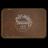 Faux Leather Engravable Patch - Round-Corner Rectangular Thumbnail