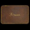 Faux Leather Engravable Patch - Round-Corner Rectangular Thumbnail