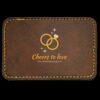 Faux Leather Engravable Patch - Round-Corner Rectangular Thumbnail