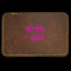 Faux Leather Engravable Patch - Round-Corner Rectangular Thumbnail