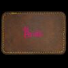 Faux Leather Engravable Patch - Round-Corner Rectangular Thumbnail