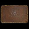 Faux Leather Engravable Patch - Round-Corner Rectangular Thumbnail