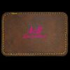 Faux Leather Engravable Patch - Round-Corner Rectangular Thumbnail