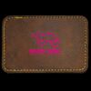 Faux Leather Engravable Patch - Round-Corner Rectangular Thumbnail