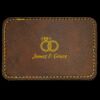 Faux Leather Engravable Patch - Round-Corner Rectangular Thumbnail