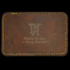Faux Leather Engravable Patch - Round-Corner Rectangular Thumbnail