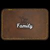 Faux Leather Engravable Patch - Round-Corner Rectangular Thumbnail