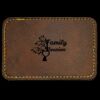 Faux Leather Engravable Patch - Round-Corner Rectangular Thumbnail