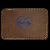 Faux Leather Engravable Patch - Round-Corner Rectangular Thumbnail