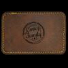 Faux Leather Engravable Patch - Round-Corner Rectangular Thumbnail