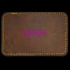 Faux Leather Engravable Patch - Round-Corner Rectangular Thumbnail