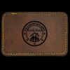 Faux Leather Engravable Patch - Round-Corner Rectangular Thumbnail