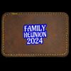 Faux Leather Engravable Patch - Round-Corner Rectangular Thumbnail