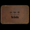 Faux Leather Engravable Patch - Round-Corner Rectangular Thumbnail