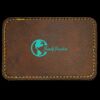 Faux Leather Engravable Patch - Round-Corner Rectangular Thumbnail