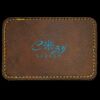 Faux Leather Engravable Patch - Round-Corner Rectangular Thumbnail