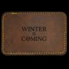 Faux Leather Engravable Patch - Round-Corner Rectangular Thumbnail