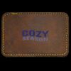 Faux Leather Engravable Patch - Round-Corner Rectangular Thumbnail